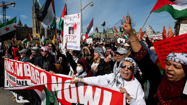 pro-palestinian-protesters-call-out-canadian-arms-transfers-to-israel