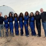 all-female-crew,-including-singer-katy-perry,-blast-off-on-blue-origin-rocket