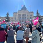 sask.-health-care-workers-call-for-action,-higher-wages-at-legislature