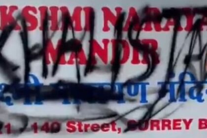 police-investigating-vandalism-at-vancouver-gurdwara,-surrey-hindu-temple
