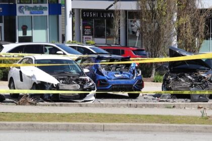 1-dead-after-vehicle-strikes-multiple-parked-cars-in-surrey