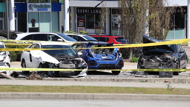 1-dead-after-vehicle-strikes-multiple-parked-cars-in-surrey