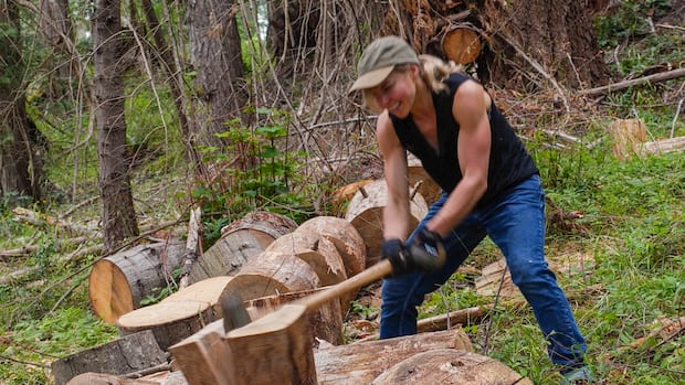 this-bc-woman-is-internet-famous-for-chopping-wood.-so,-she-wrote-a-book-about-it