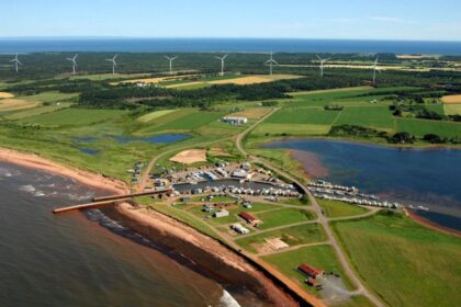 wind-turbine-components-moving-from-georgetown-to-east-point,-pei.