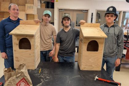 students-in-montague,-pei.,-putting-hammers-to-nails-to-help-provide-more-owl-habitat
