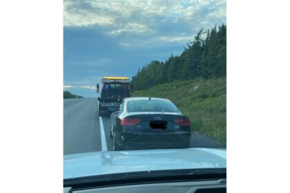 suspected-impaired-driver-on-side-of-tch-with-driver’s-door-open-impeding-traffic,-provided-breath-samples-four-times-the-legal-limit