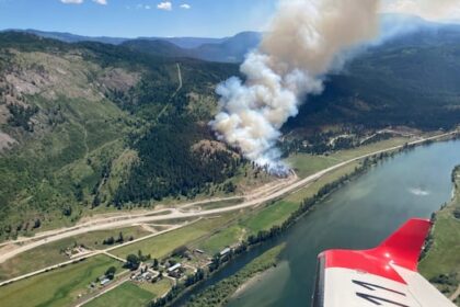 first-nation-issues-evacuation-order-due-to-wildfire-east-of-kamloops-near-chase,-bc.