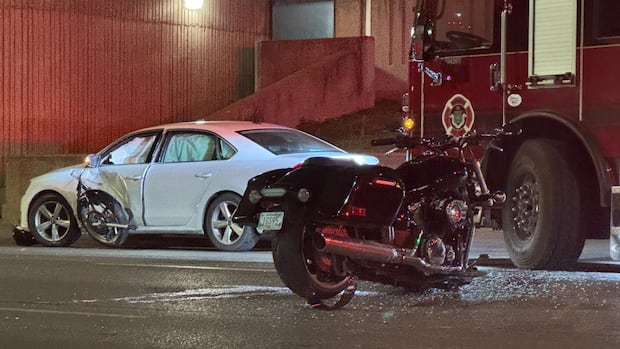 person-taken-to-hospital-in-unstable-condition-after-crash-between-motorcycle,-car-in-winnipeg