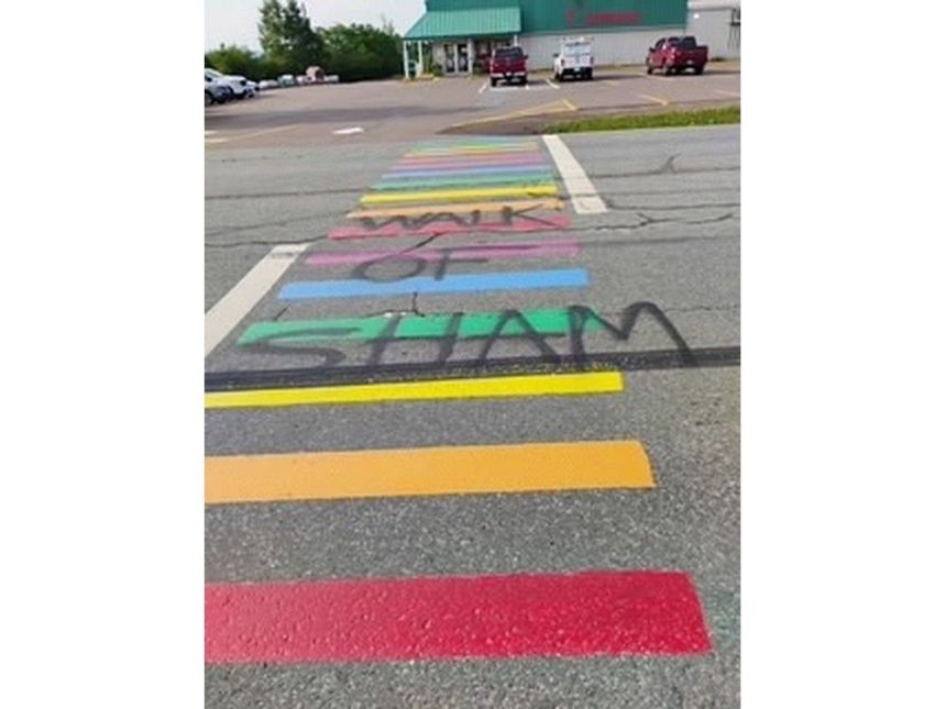 pride-crosswalk-spray-painted-with-disturbing-message,-police-investigating
