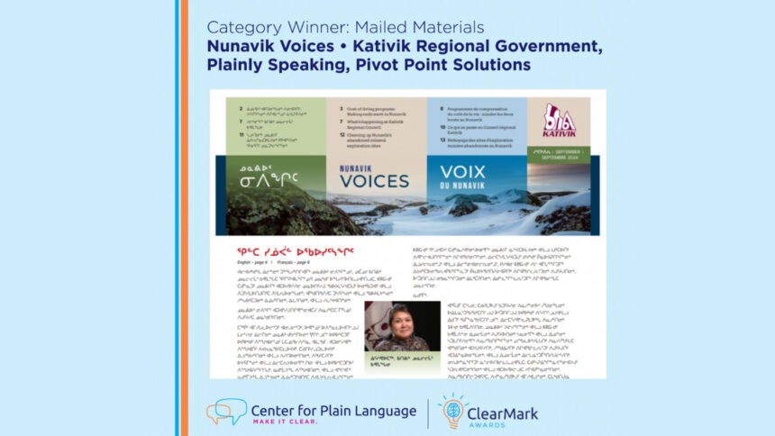 nunavik-voices-wins-international-plain-language-writing-award