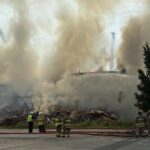 ‘my-heart’s-broke’:-back-to-back-glace-bay-fires-gut-former-morrison-high-school-and-storage-building,-trailers-at-fish-plant-site