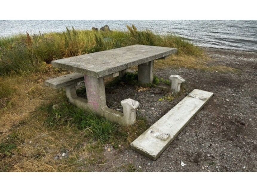 vandals-destroy-concrete-picnic-tables-at-popular-cape-breton-swimming-spot