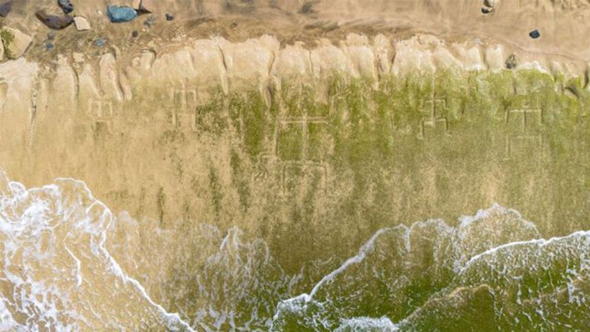 early-hawaiian-petroglyphs-on-a-beach-are-visible-again-with-changing-tides-and-shifting-sands
