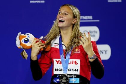 ‘i-was-so-close’:-summer-mcintosh-wins-3rd-gold-medal,-just-misses-world-record-in-200m-butterfly