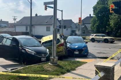 man,-woman-hospitalized-after-4-vehicles-struck-from-behind-at-west-end-intersection