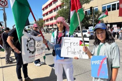 rally-outside-winnipeg-cbc-building-protests-broadcaster’s-gaza-coverage