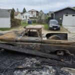 family-devastated-after-fire-destroys-garage-and-vintage-truck