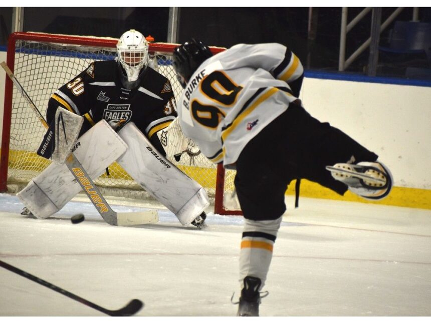 cape-breton-eagles-training-camp:-team-white-edges-team-black-in-final-black-and-white-intrasquad-game