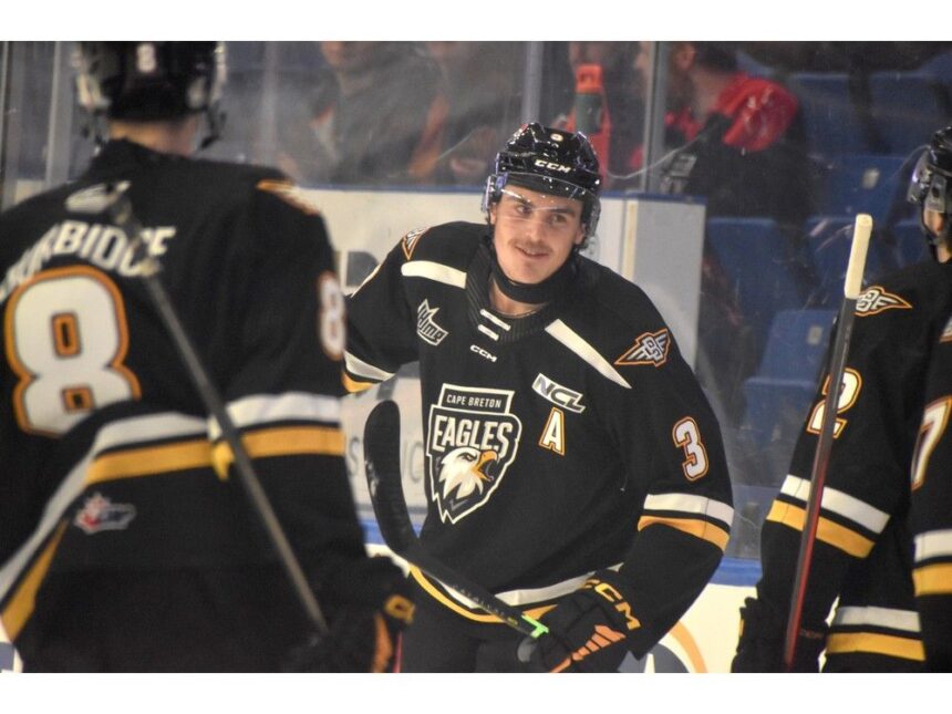 qmjhl:-tomas-lavoie-named-cape-breton-eagles-new-captain