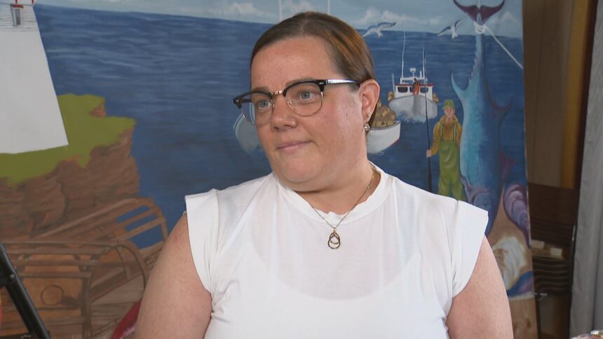 artists-create-mural-destined-for-souris-lighthouse,-to-distract-from-sight-of-wastewater-lagoon
