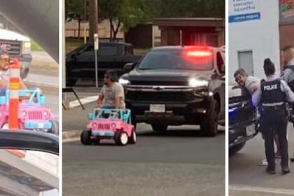 man-arrested-after-driving-child-size-pink-barbie-jeep-through-prince-george,-bc.