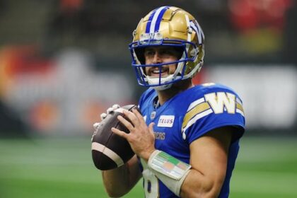 winnipeg-quarterback-collaros-sidelined-by-injury-as-bombers-head-to-hamilton