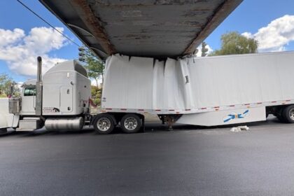 traffic-lightning-strikes-twice,-as-2-big-rigs-hit-fredericton-pedestrian-overpass-in-1-week