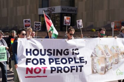 protesters-march-through-charlottetown,-calling-for-action-on-climate,-housing-and-peace