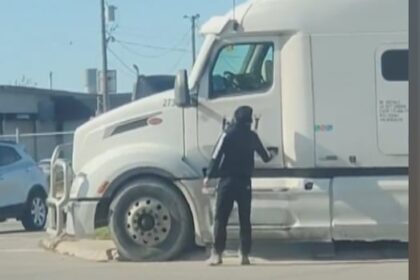semi-trailer-caught-on-video-rolling-into-winnipeg-street-without-driver-aboard