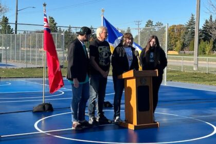 new-basketball-court-honouring-late-sea-bears-captain-chad-posthumus-unveiled-in-north-kildonan