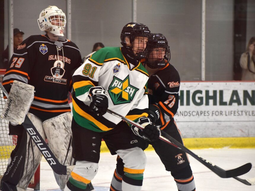 u18-major-hockey-league:-cape-breton-west-islanders-sweep-sydney-mitsubishi-rush-in-weekend-series