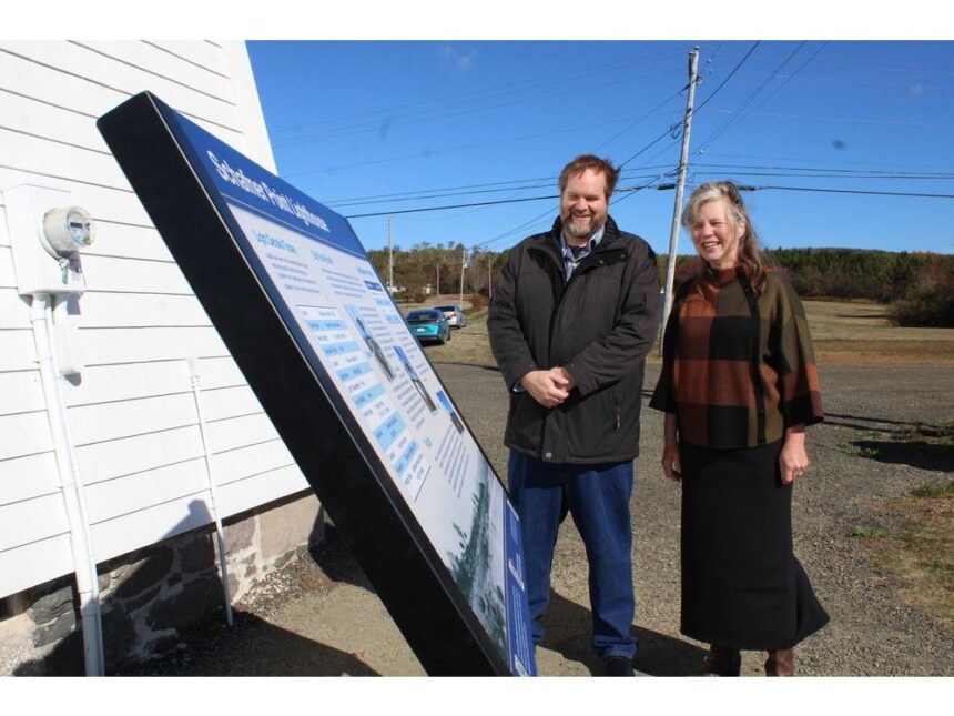 preservation-society-donates-interpretative-panel-for-schafner-point-lighthouse
