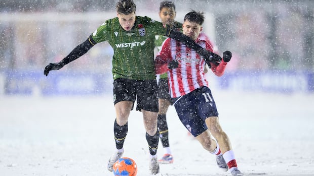 atletico-ottawa,-cavalry-fc-battle-for-north-star-cup-in-driving-snow