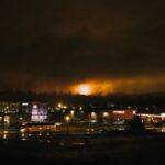 flare-height-will-vary:-lng-canada-lights-up-the-night-sky-in-kitimat,-bc.