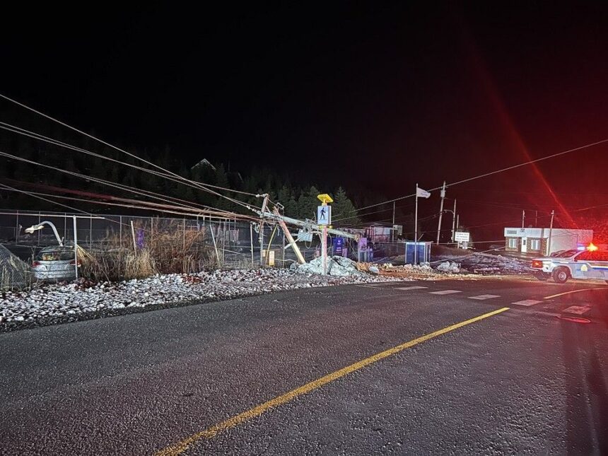 woman-fleeing-police-early-morning-thursday-crashed-her-car-into-a-playground,-down-power-lines-and-caused-a-road-closure