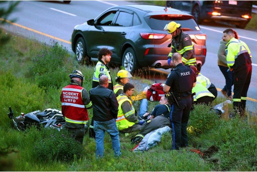 motorcycle-crash-in-st.-john’s-sends-one-person-to-hospital-sunday-night